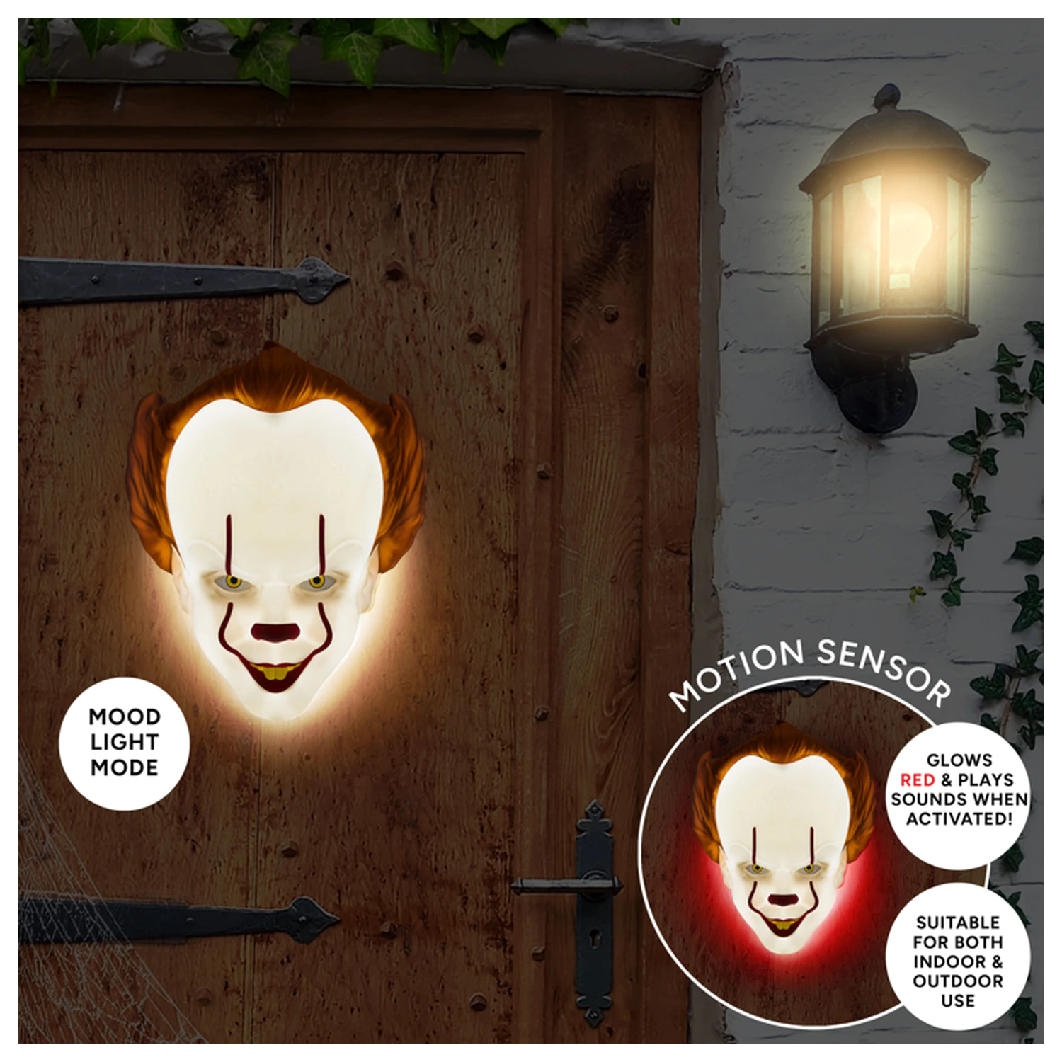 IT Pennywise Mask lámpa mozgásérzékelővel termékfotó