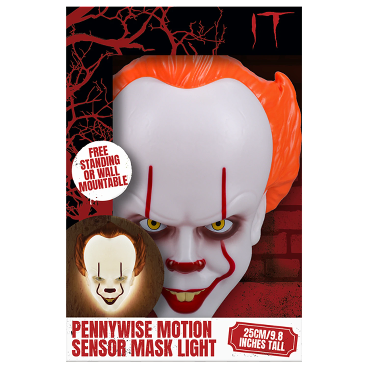IT Pennywise Mask lámpa mozgásérzékelővel termékfotó