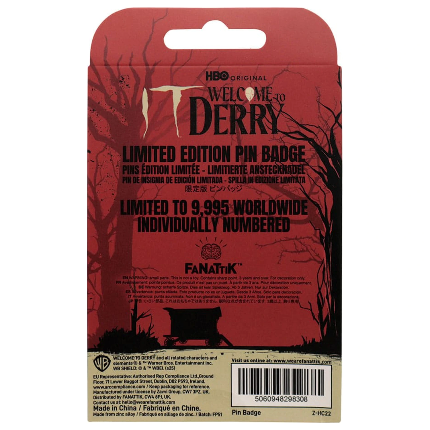 It Welcome to Derry DAFB kitűző Limitált kiadás    termékfotó