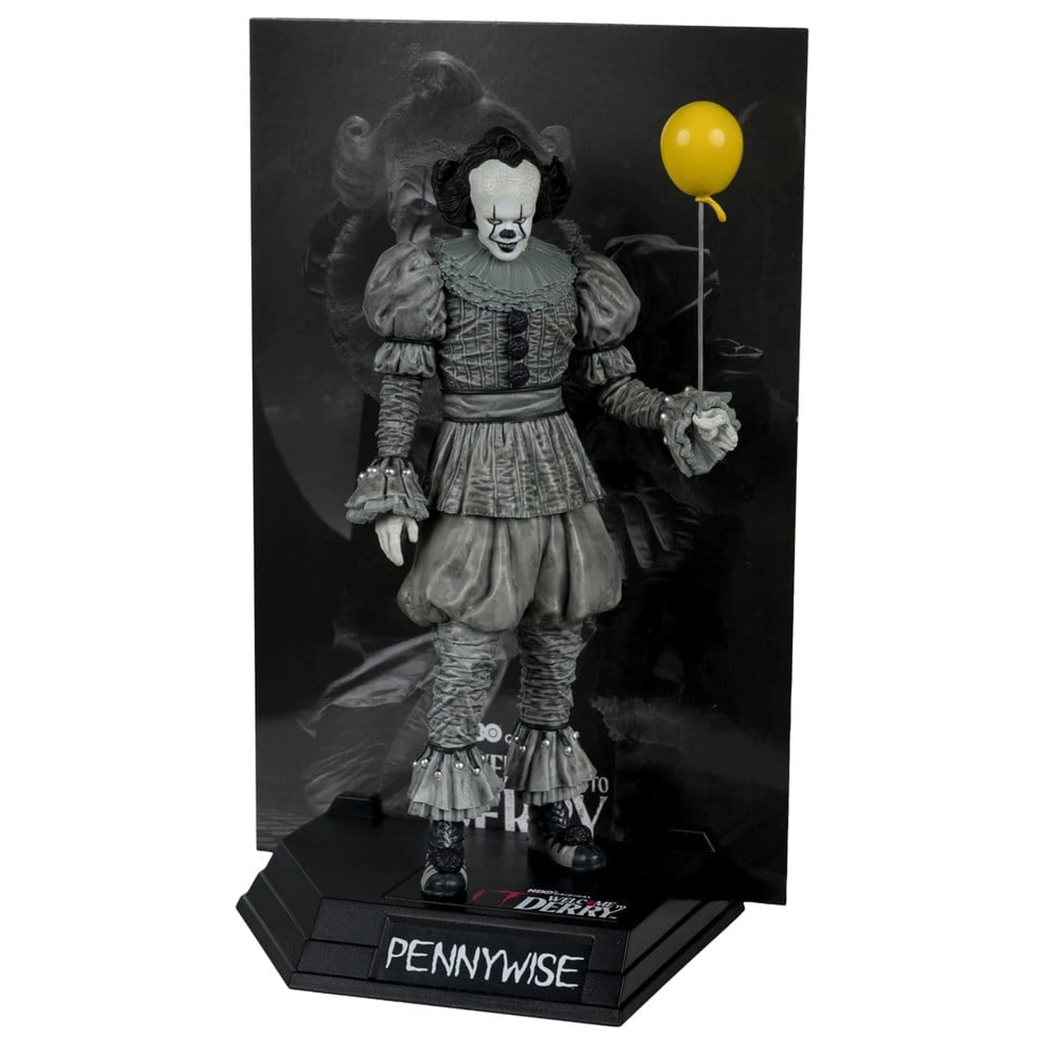It Welcome to Derry Movie Maniacs figura Pennywise (Black & White) 16 cm termékfotó