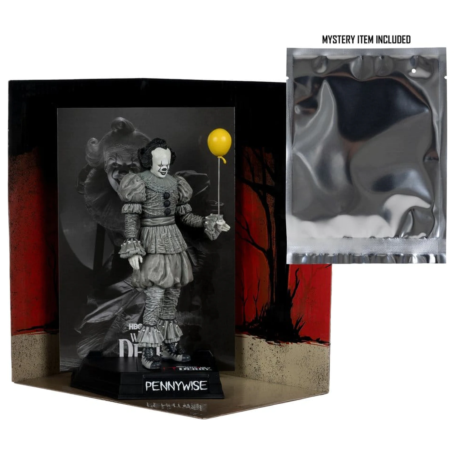 It Welcome to Derry Movie Maniacs figura Pennywise (Black & White) 16 cm termékfotó