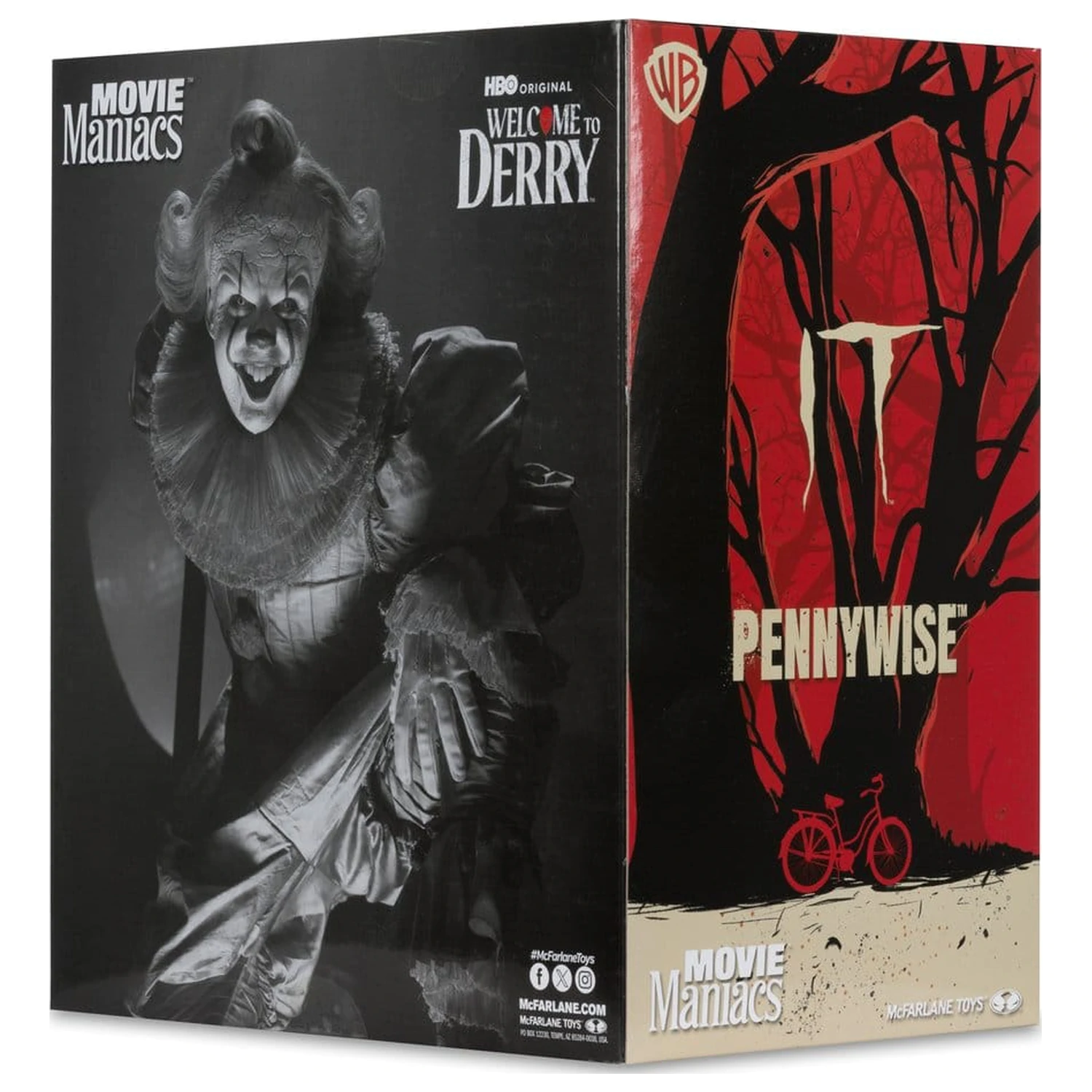 It Welcome to Derry Movie Maniacs figura Pennywise (Black & White) 16 cm termékfotó