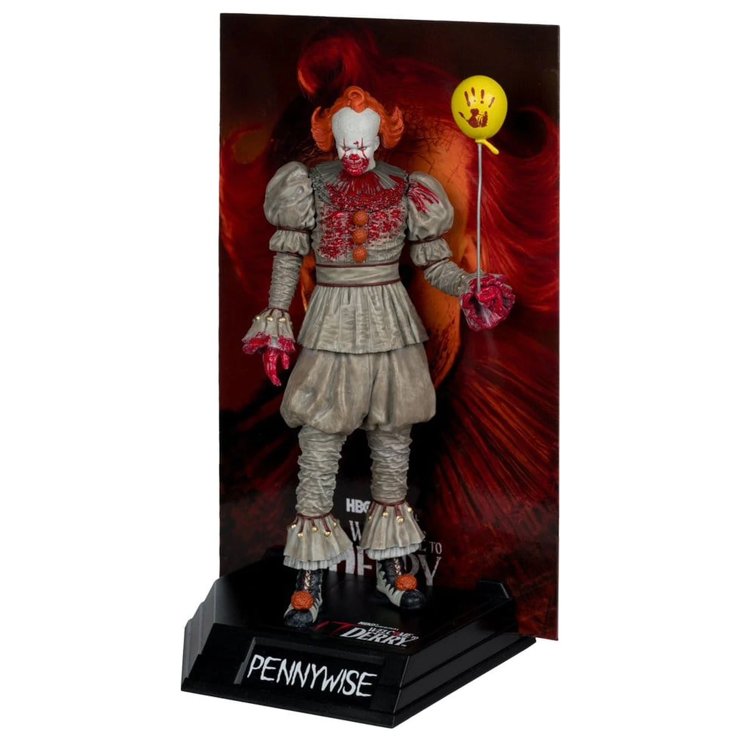 It Welcome to Derry Movie Maniacs figura Pennywise (Bloody) 16 cm termékfotó