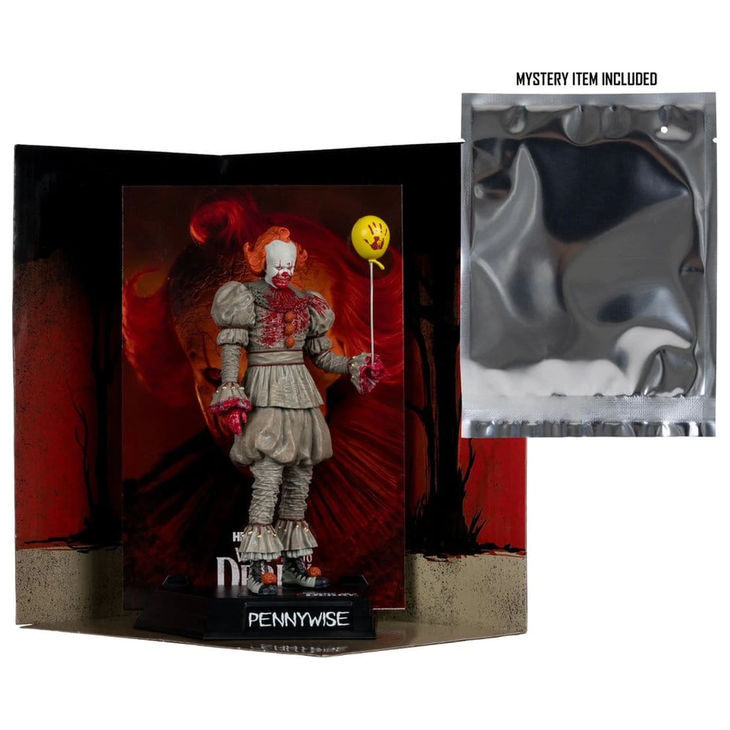 It Welcome to Derry Movie Maniacs figura Pennywise (Bloody) 16 cm termékfotó