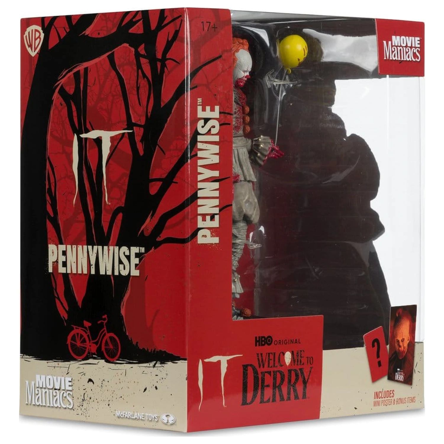 It Welcome to Derry Movie Maniacs figura Pennywise (Bloody) 16 cm termékfotó