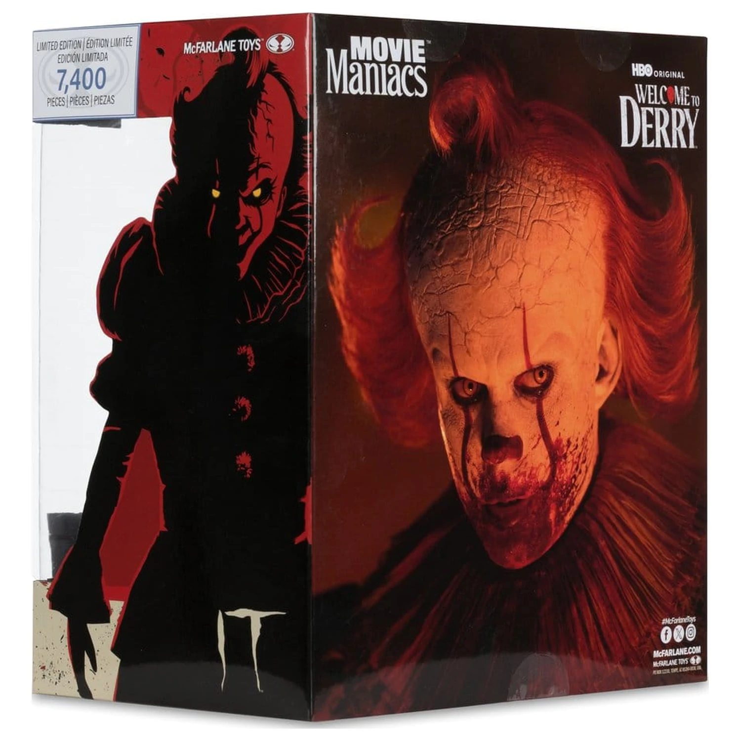 It Welcome to Derry Movie Maniacs figura Pennywise (Bloody) 16 cm termékfotó
