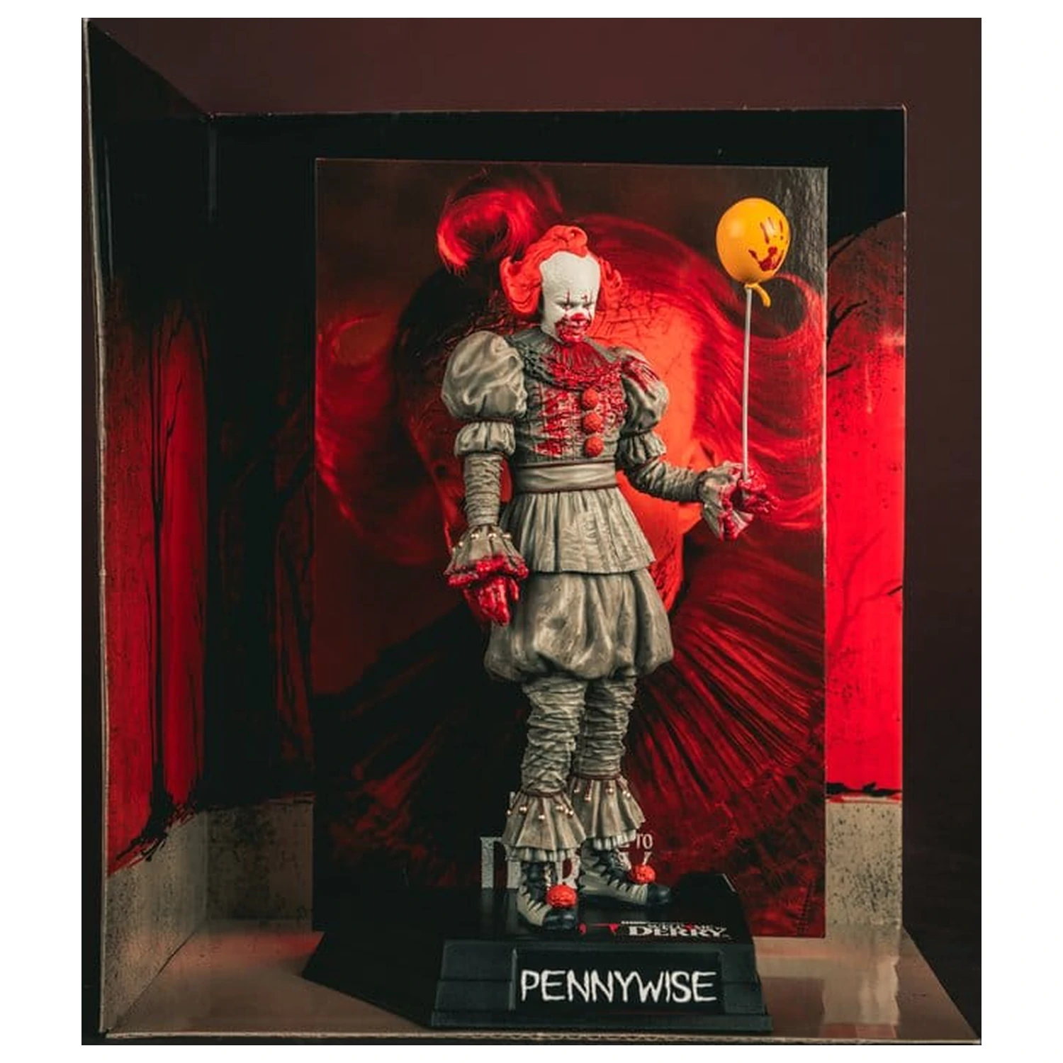 It Welcome to Derry Movie Maniacs figura Pennywise (Bloody) 16 cm termékfotó
