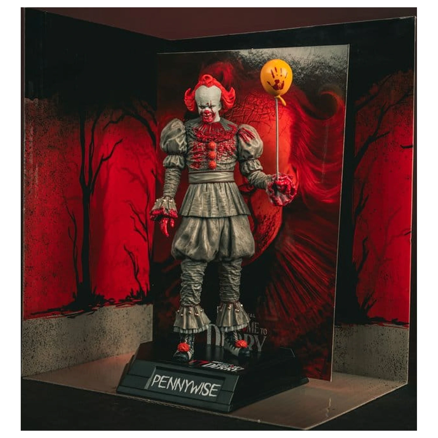 It Welcome to Derry Movie Maniacs figura Pennywise (Bloody) 16 cm termékfotó