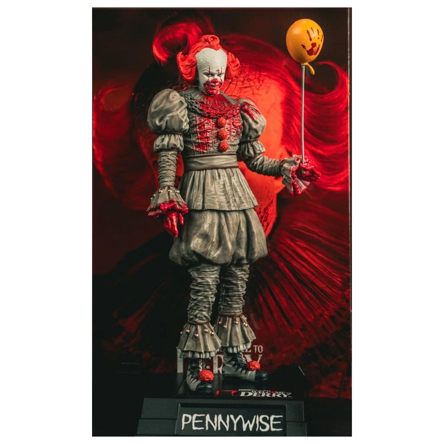 It Welcome to Derry Movie Maniacs figura Pennywise (Bloody) 16 cm termékfotó