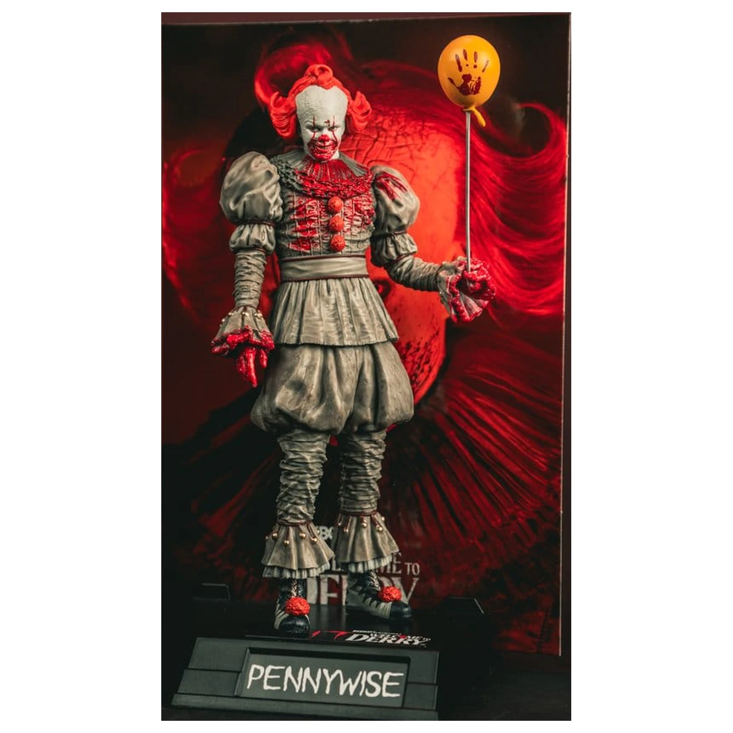 It Welcome to Derry Movie Maniacs figura Pennywise (Bloody) 16 cm termékfotó