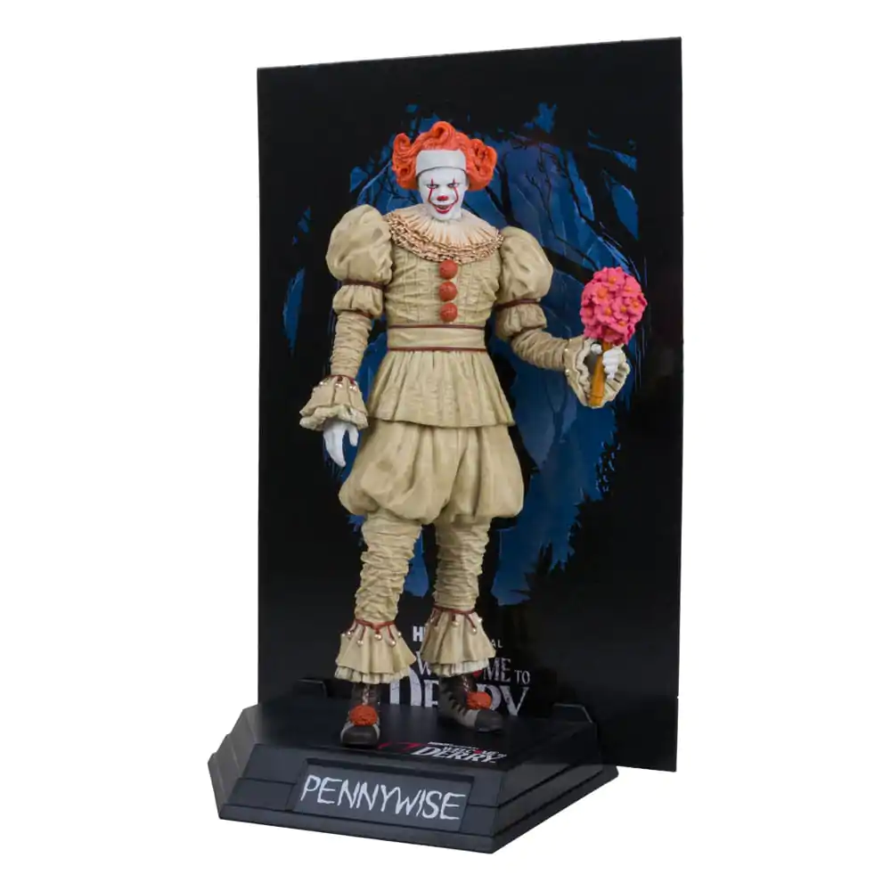 It: Welcome to Derry Movie Maniacs Pennywise (Flashback) (Gold Label) PVC szobor figura 16 cm termékfotó