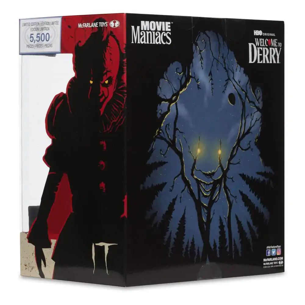 It: Welcome to Derry Movie Maniacs Pennywise (Gold Label) PVC szobor figura 16 cm termékfotó