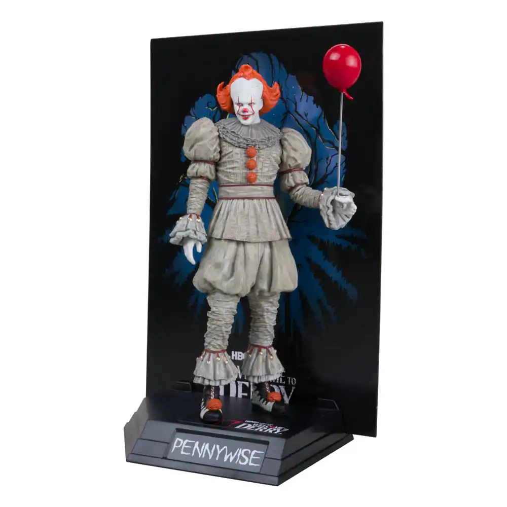 It: Welcome to Derry Movie Maniacs Pennywise (Gold Label) PVC szobor figura 16 cm termékfotó