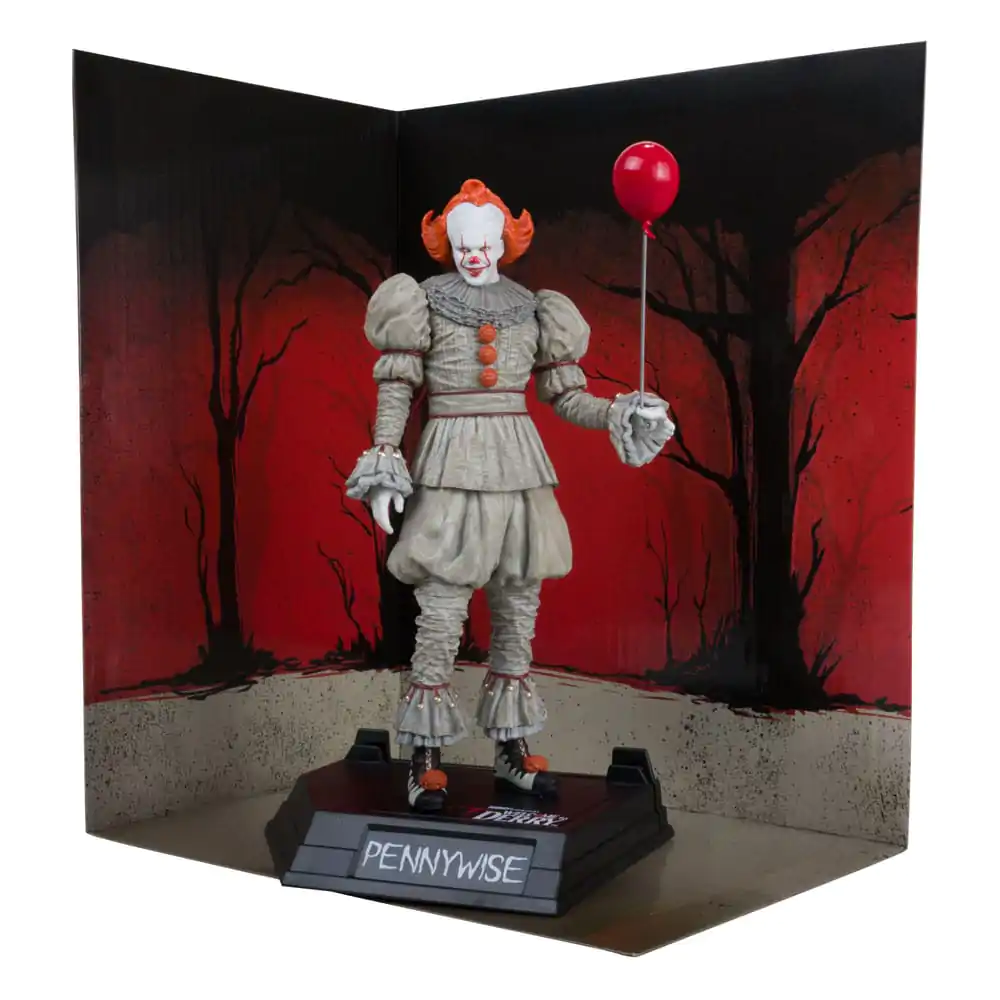 It: Welcome to Derry Movie Maniacs Pennywise (Gold Label) PVC szobor figura 16 cm termékfotó