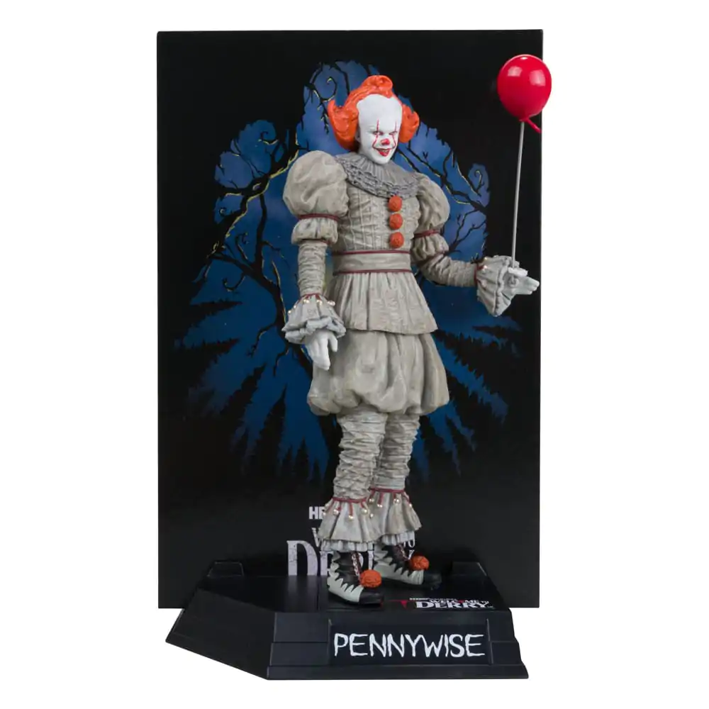It: Welcome to Derry Movie Maniacs Pennywise (Gold Label) PVC szobor figura 16 cm termékfotó