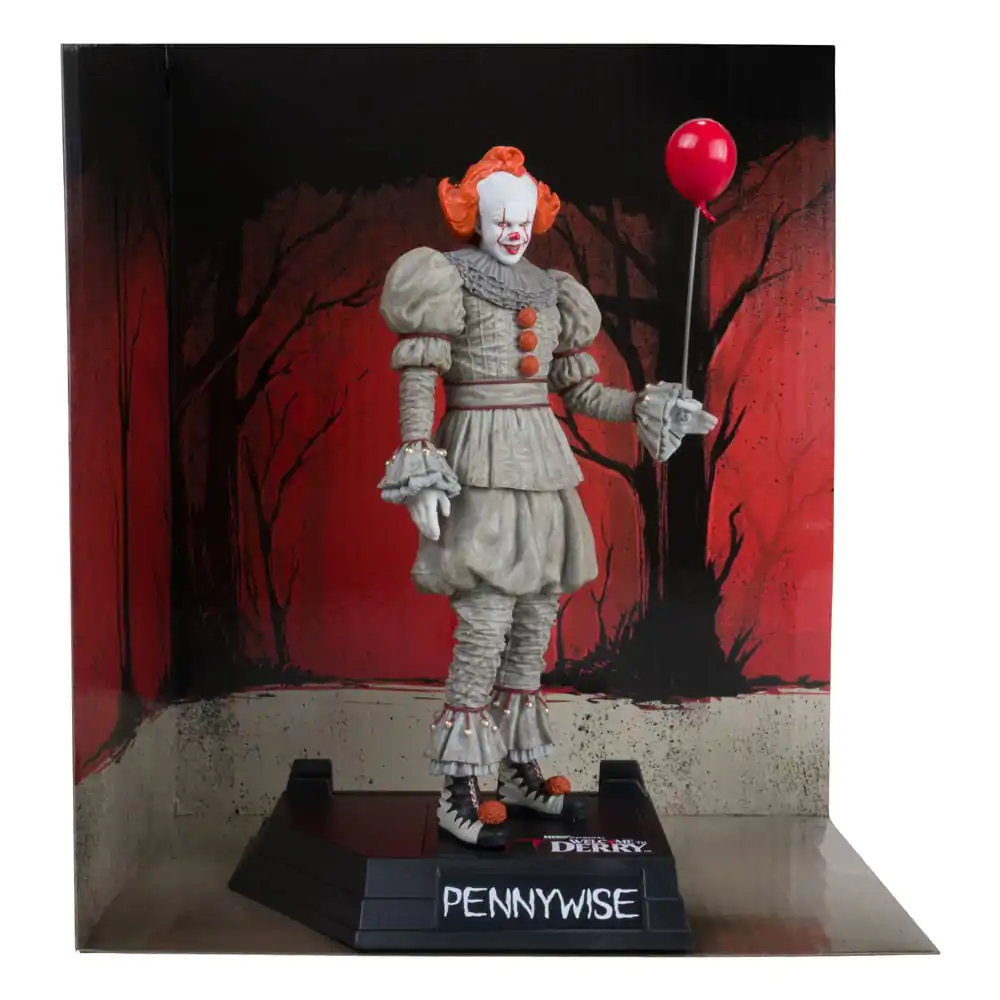 It: Welcome to Derry Movie Maniacs Pennywise (Gold Label) PVC szobor figura 16 cm termékfotó