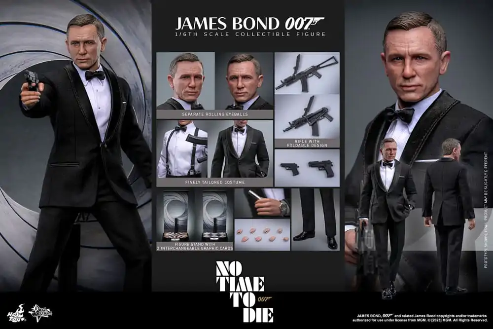 No Time to Die Movie Masterpiece 1/6 James Bond akciófigura 30 cm termékfotó