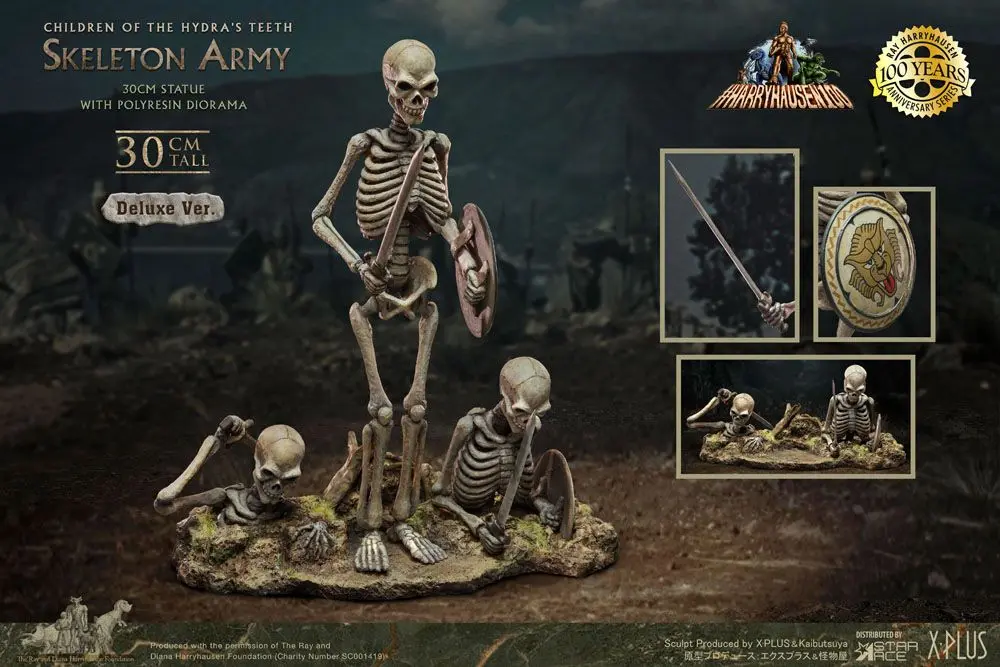 Jason and the Argonauts Gigantic Soft Vinyl szobor figura Ray Harryhausens Skeleton Army (Children of the Hydra's Teeth) Deluxe Ver. 32 cm termékfotó