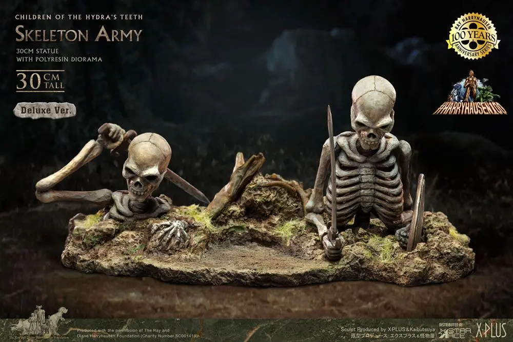 Jason and the Argonauts Gigantic Soft Vinyl szobor figura Ray Harryhausens Skeleton Army (Children of the Hydra's Teeth) Deluxe Ver. 32 cm termékfotó