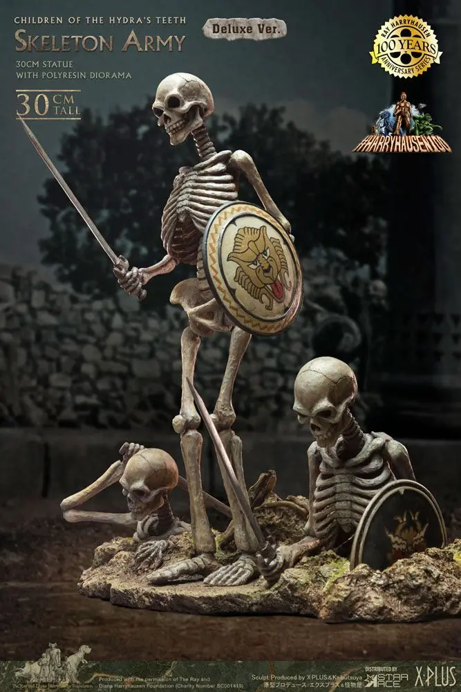 Jason and the Argonauts Gigantic Soft Vinyl szobor figura Ray Harryhausens Skeleton Army (Children of the Hydra's Teeth) Deluxe Ver. 32 cm termékfotó