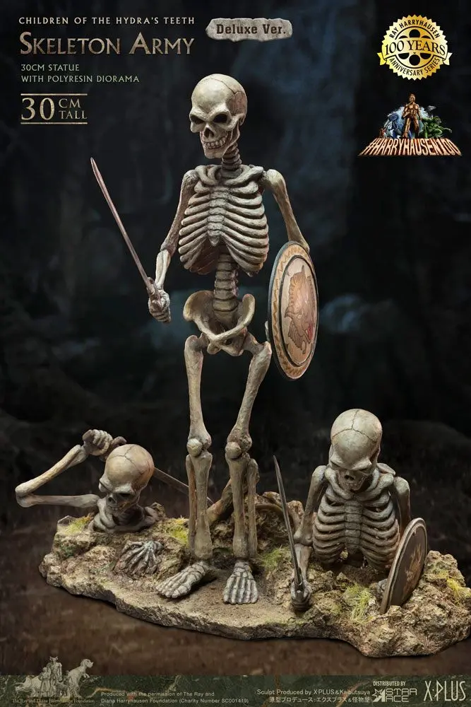 Jason and the Argonauts Gigantic Soft Vinyl szobor figura Ray Harryhausens Skeleton Army (Children of the Hydra's Teeth) Deluxe Ver. 32 cm termékfotó