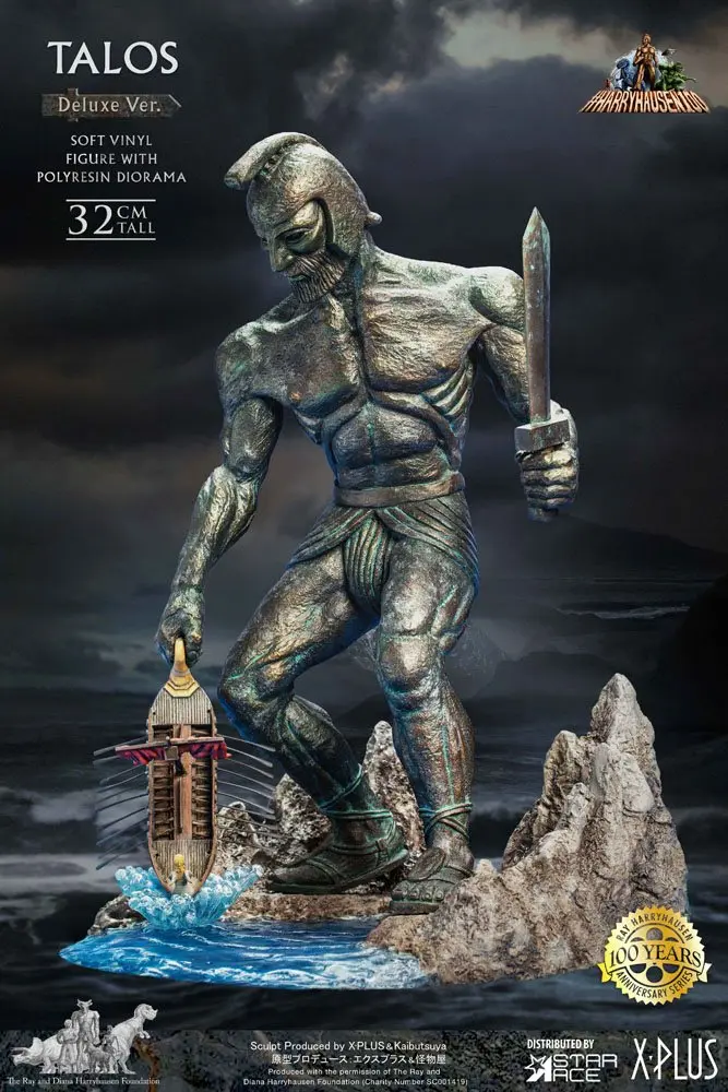 Jason and the Argonauts Ray Harryhausens Talos Deluxe Ver. Soft Vinyl szobor figura 32 cm termékfotó
