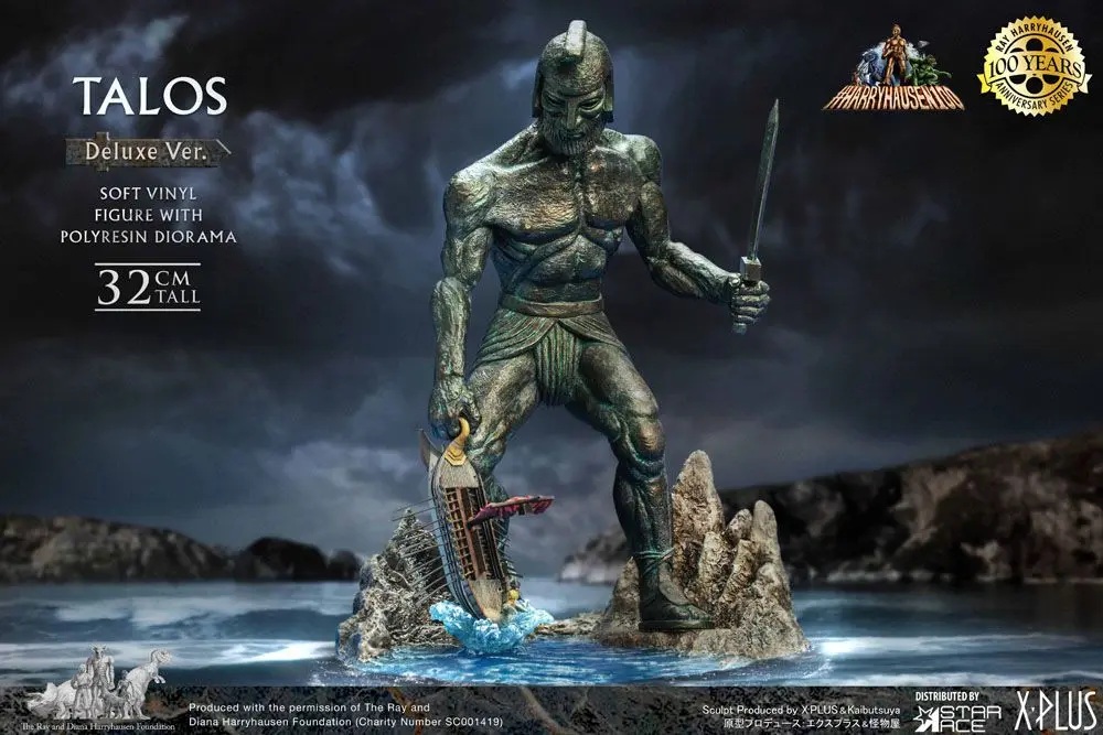 Jason and the Argonauts Ray Harryhausens Talos Deluxe Ver. Soft Vinyl szobor figura 32 cm termékfotó
