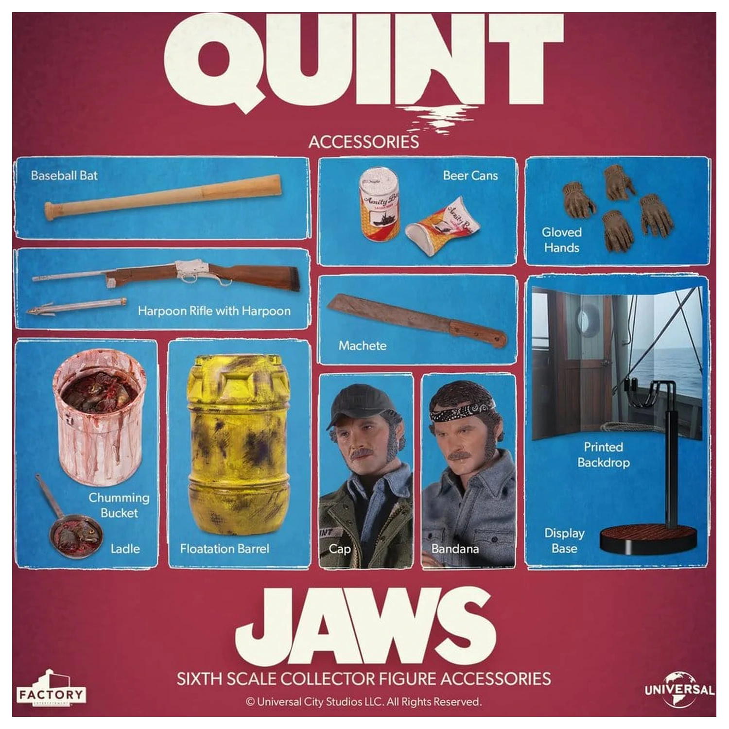 Jaws 1/6 Quint akciófigura 15 cm termékfotó