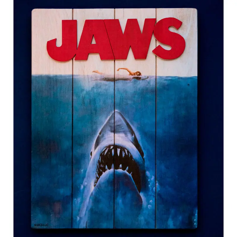 Jaws 1975 Woodart 3D Print fa anyagú poszter festmény termékfotó