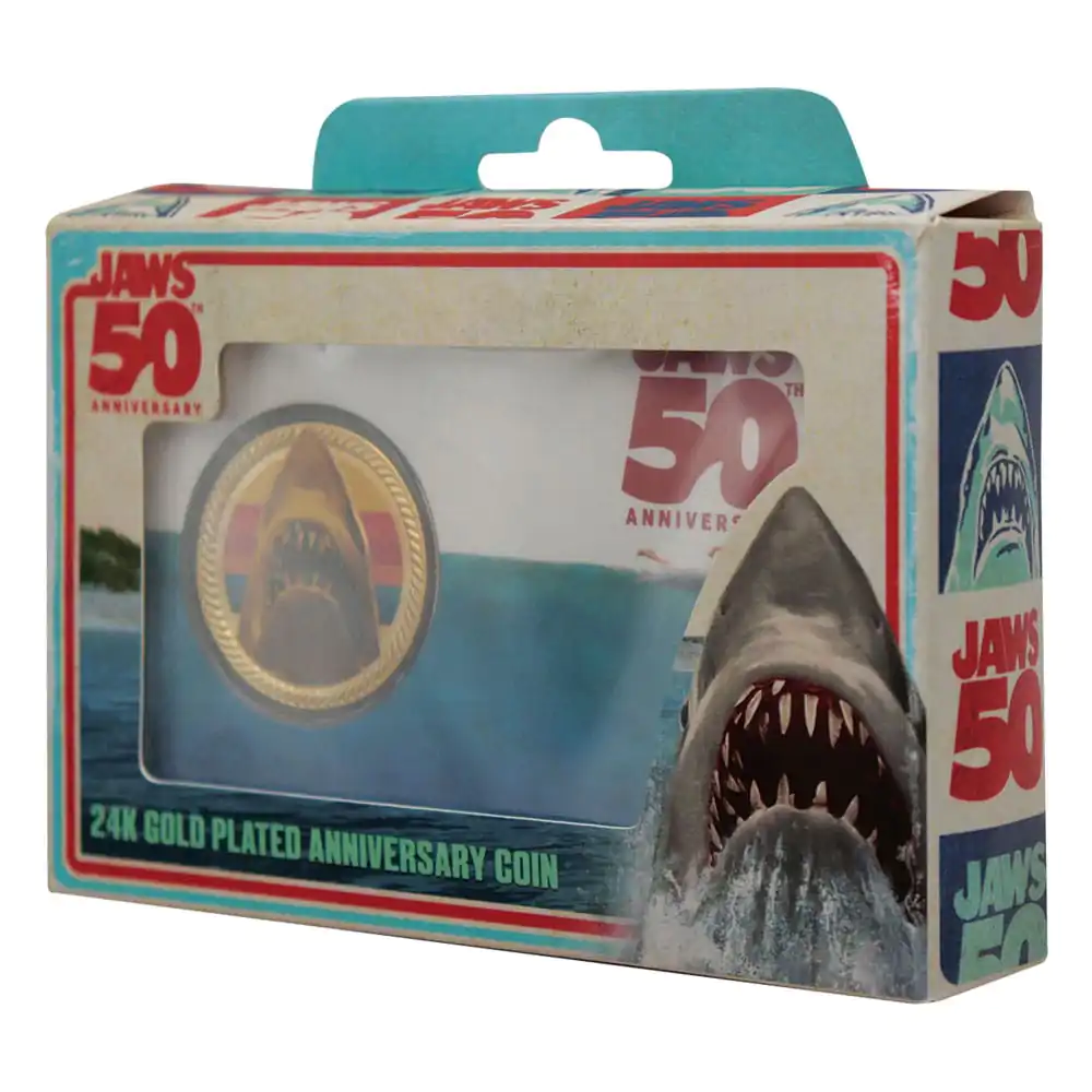 Jaws 50th Anniversary Gyűjthető érme 24k aranyozott Limitált kiadás termékfotó