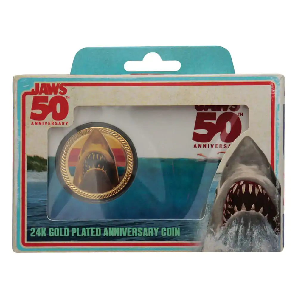 Jaws 50th Anniversary Gyűjthető érme 24k aranyozott Limitált kiadás termékfotó