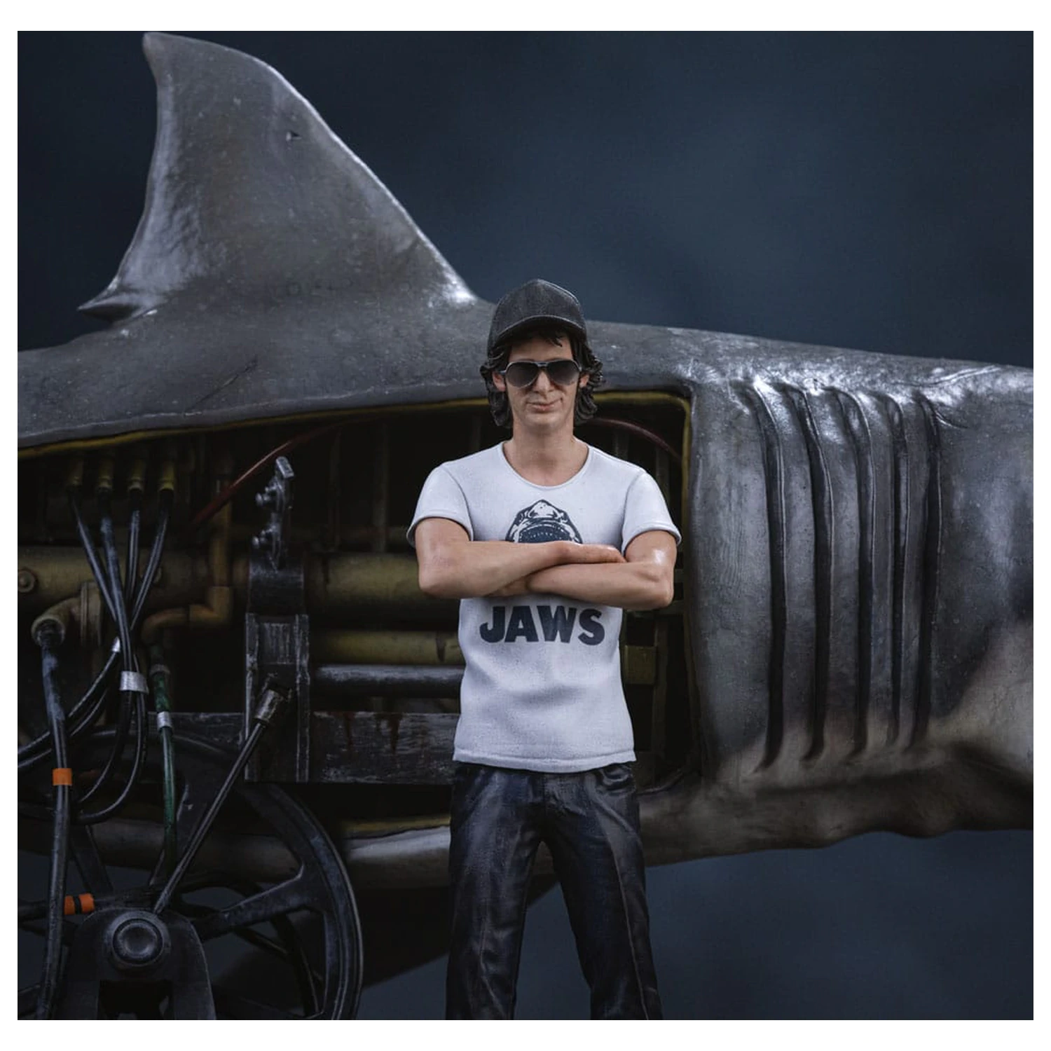 Jaws Deluxe Art Scale 1/10 Steven Spielberg Jaws 50th anniversary szobor figura 27 cm termékfotó