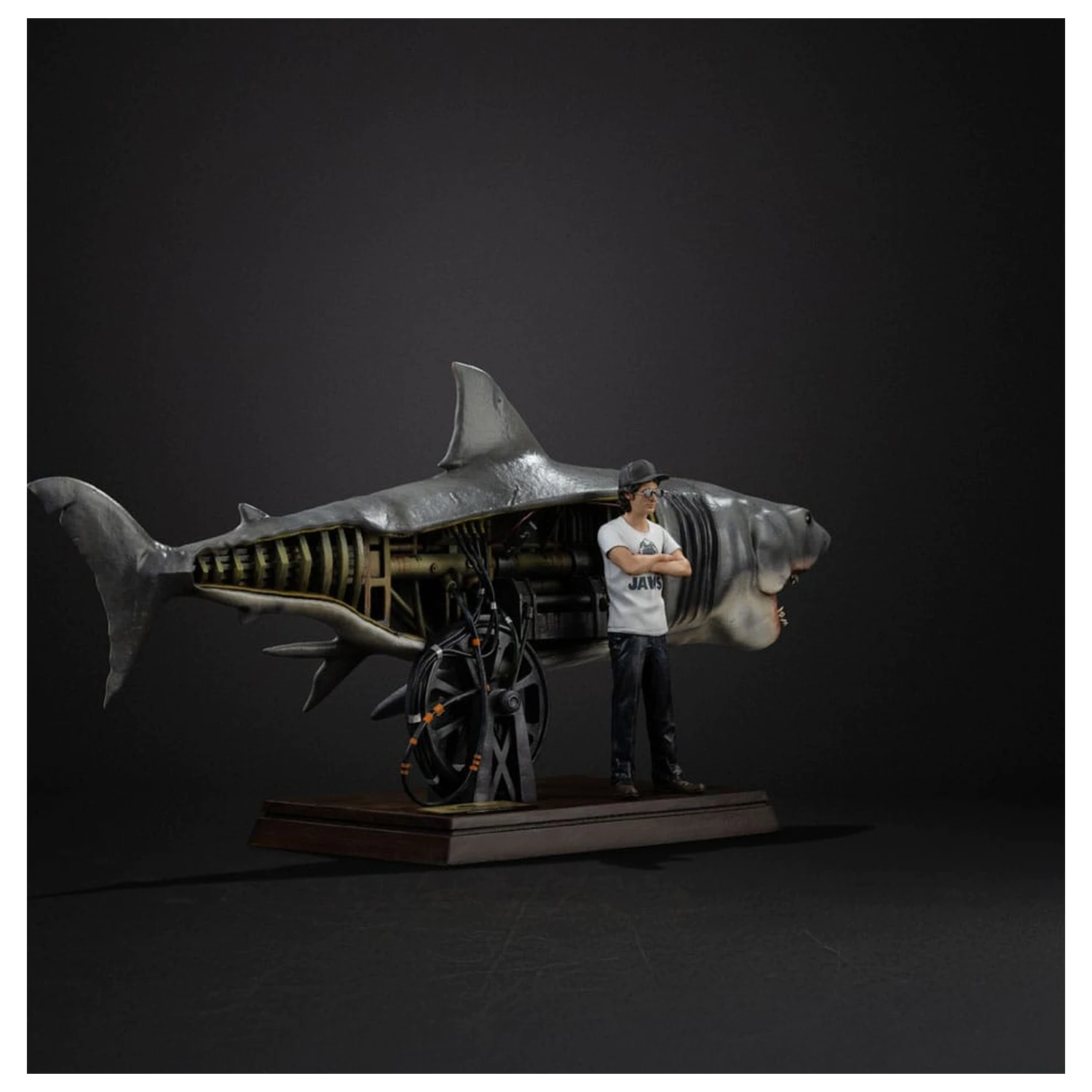 Jaws Deluxe Art Scale 1/10 Steven Spielberg Jaws 50th anniversary szobor figura 27 cm termékfotó