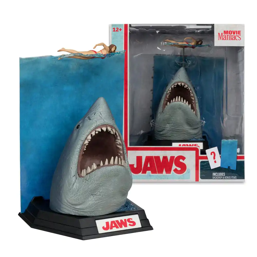 Jaws Movie Maniacs Jaws (50th Anniversary) PVC szobor figura 16 cm termékfotó