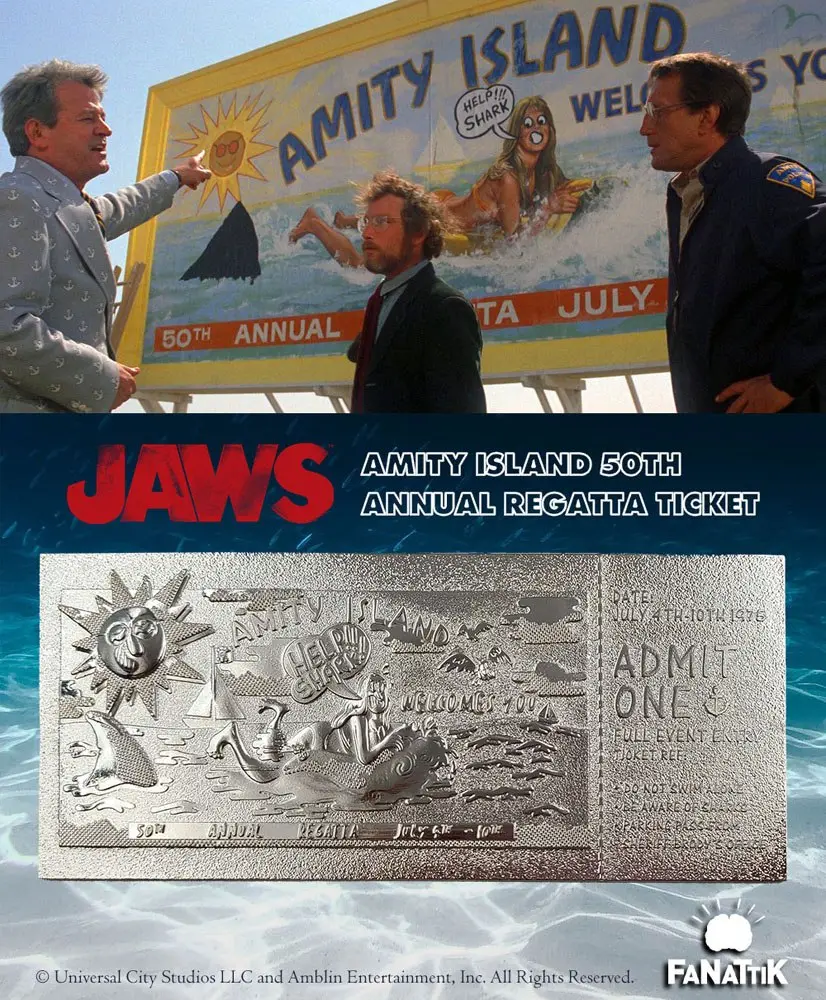 Jaws Regatta Ticket Limitált kiadás replika (Ezüstözött) termékfotó