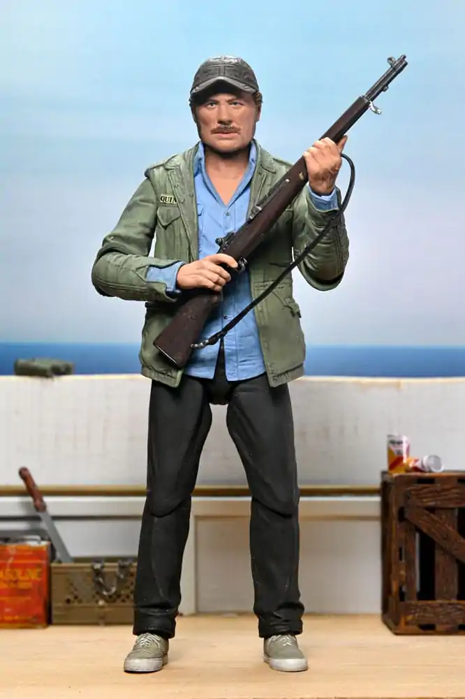 Jaws Ultimate Sam Quint 50th Anniversary Figure akciófigura 18 cm termékfotó