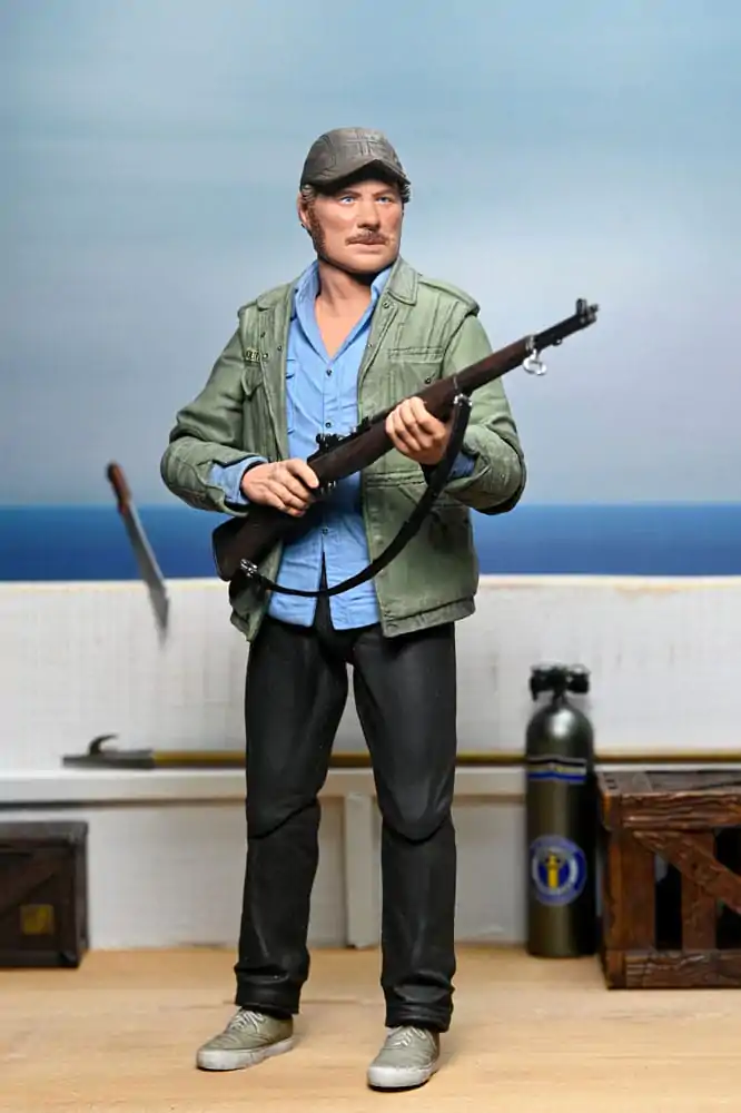 Jaws Ultimate Sam Quint 50th Anniversary Figure akciófigura 18 cm termékfotó