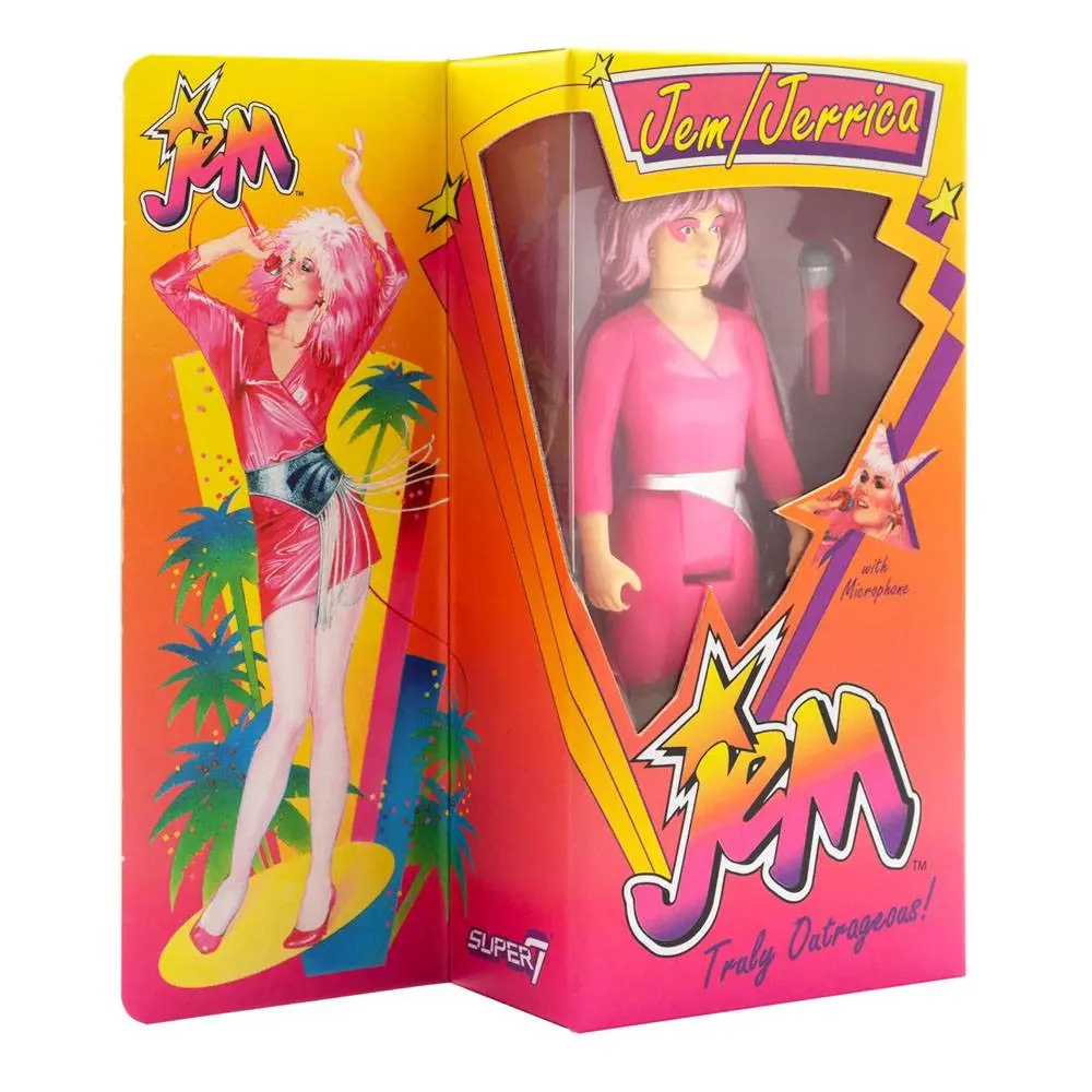 Jem and the Hologramm ReAction Jem (Neon) SDCC22 akciófigura 10 cm termékfotó