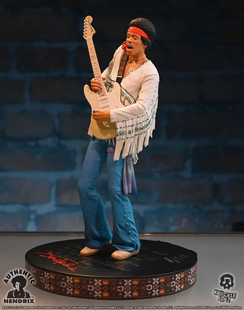 Jimi Hendrix Rock Iconz szobor figura Jimi Hendrix III 22 cm termékfotó