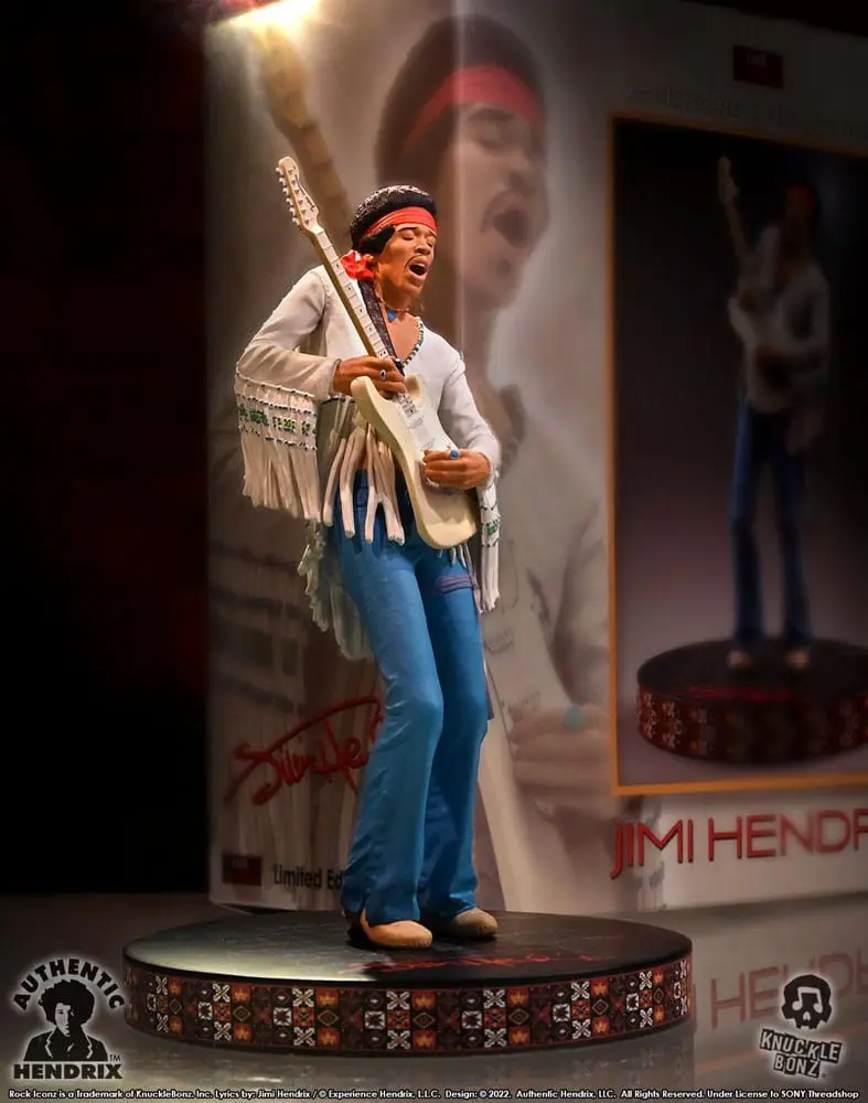 Jimi Hendrix Rock Iconz szobor figura Jimi Hendrix III 22 cm termékfotó