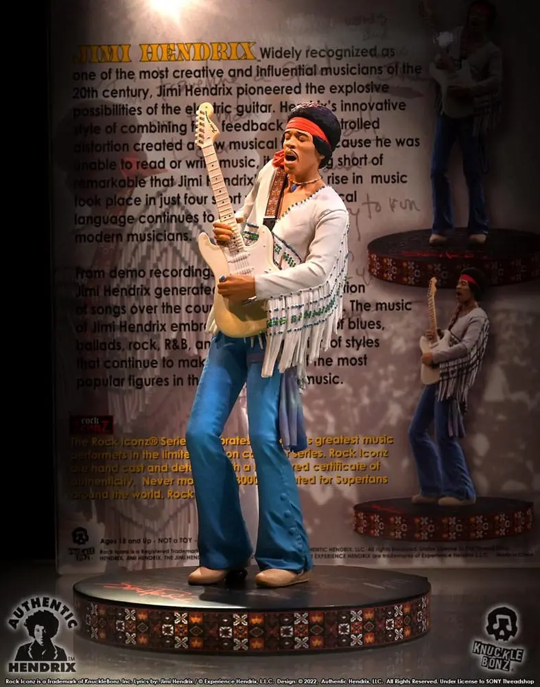 Jimi Hendrix Rock Iconz szobor figura Jimi Hendrix III 22 cm termékfotó