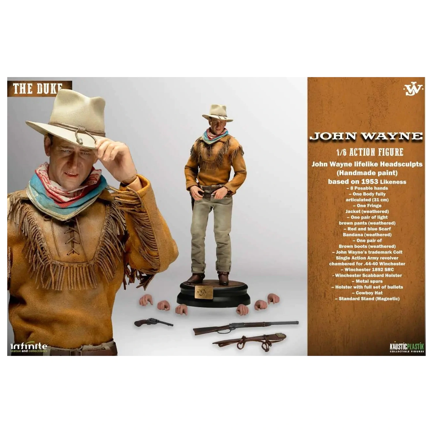 JOHN WAYNE The Duke figura 1/6 Standard Version 31cm termékfotó