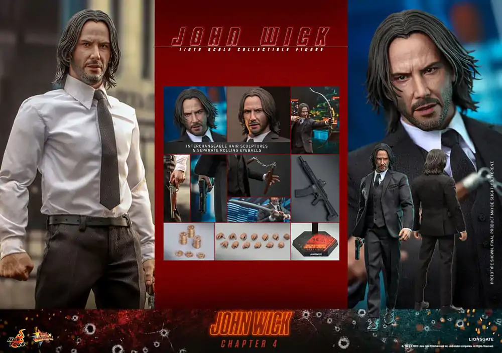 John Wick: Chapter 4 Movie Masterpiece 1/6 John Wick akciófigura 30 cm termékfotó