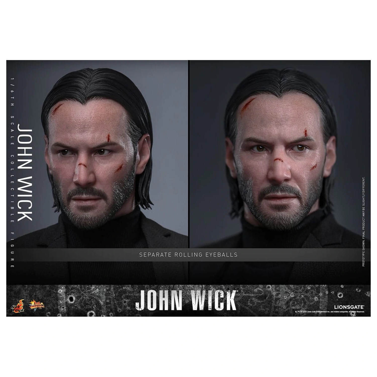 John Wick Movie Masterpiece akciófigura 1/6 John Wick 31 cm termékfotó