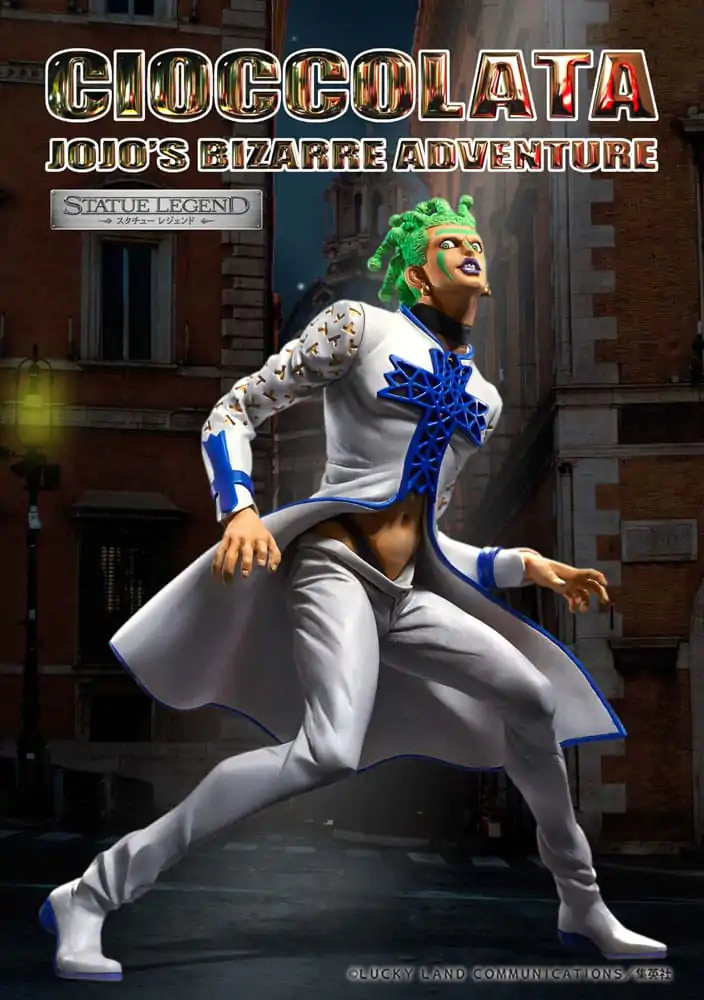 JoJo's Bizarre Adventure Part 5 Golden Wind Statue Legend Cioccolata PVC szobor figura 17 cm termékfotó