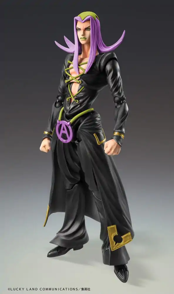 JoJo&#039;s Bizarre Adventure Part 5 Super Action akciófigura Chozokado Leone Abbacchio Black Ver. 16 cm termékfotó