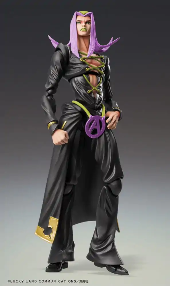 JoJo&#039;s Bizarre Adventure Part 5 Super Action akciófigura Chozokado Leone Abbacchio Black Ver. 16 cm termékfotó
