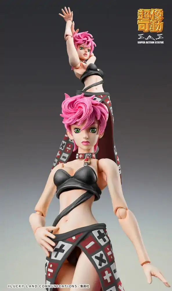 JoJo&#039;s Bizarre Adventure Part 5 Super Action akciófigura Chozokado Trish Una Black Ver. 15 cm termékfotó