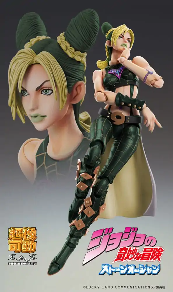 JoJo's Bizarre Adventure Part 6 Stone Ocean Super Action Chozokado Jolyne Cujoh Third akciófigura 15 cm termékfotó