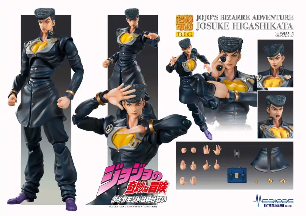 JoJo's Bizarre Adventure Part4 Super Action Chozokado Big (Josuke Higashikata) akciófigura 22 cm termékfotó